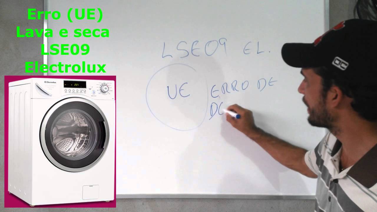 🔴Erro (UE) lava e seca electrolux LSE09