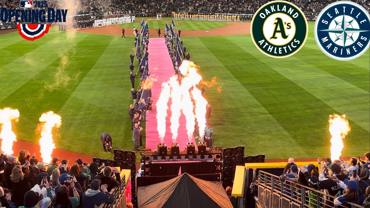 Seattle Mariners 2025 Opening Day Pregame Festivities and Player Introductions 3/27/25 T-Mobile Park