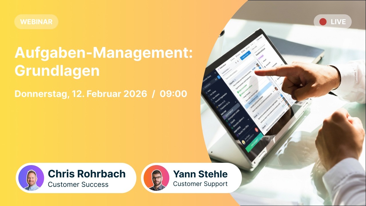 Webinar | Aufgaben Management: Grundlagen