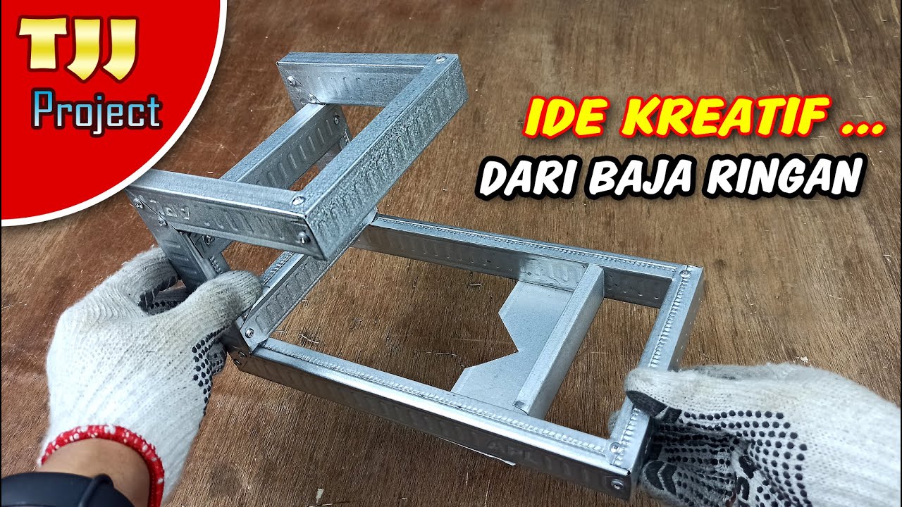 MEMBUAT DUDUKAN SELANG AIR PORTABLE DUA FUNGSI DARI BAJA RINGAN