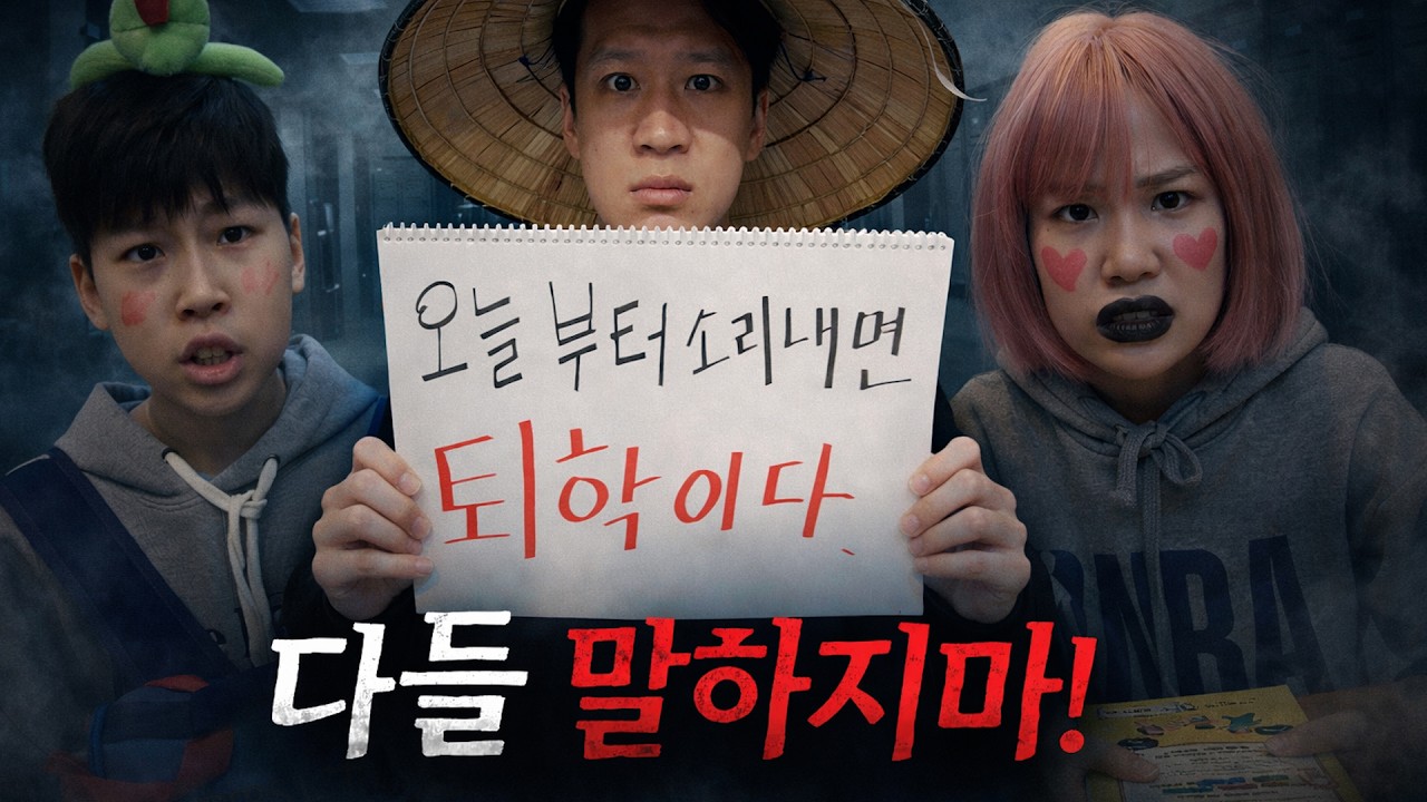 소리 내면 절대 안되는 학교!ㅋㅋㅋㅋㅋ