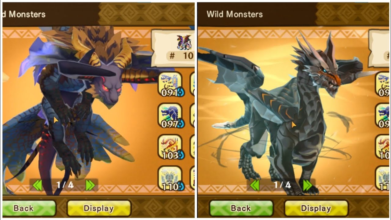Monster Hunter Stories (All Monsties)すべてのモンスター