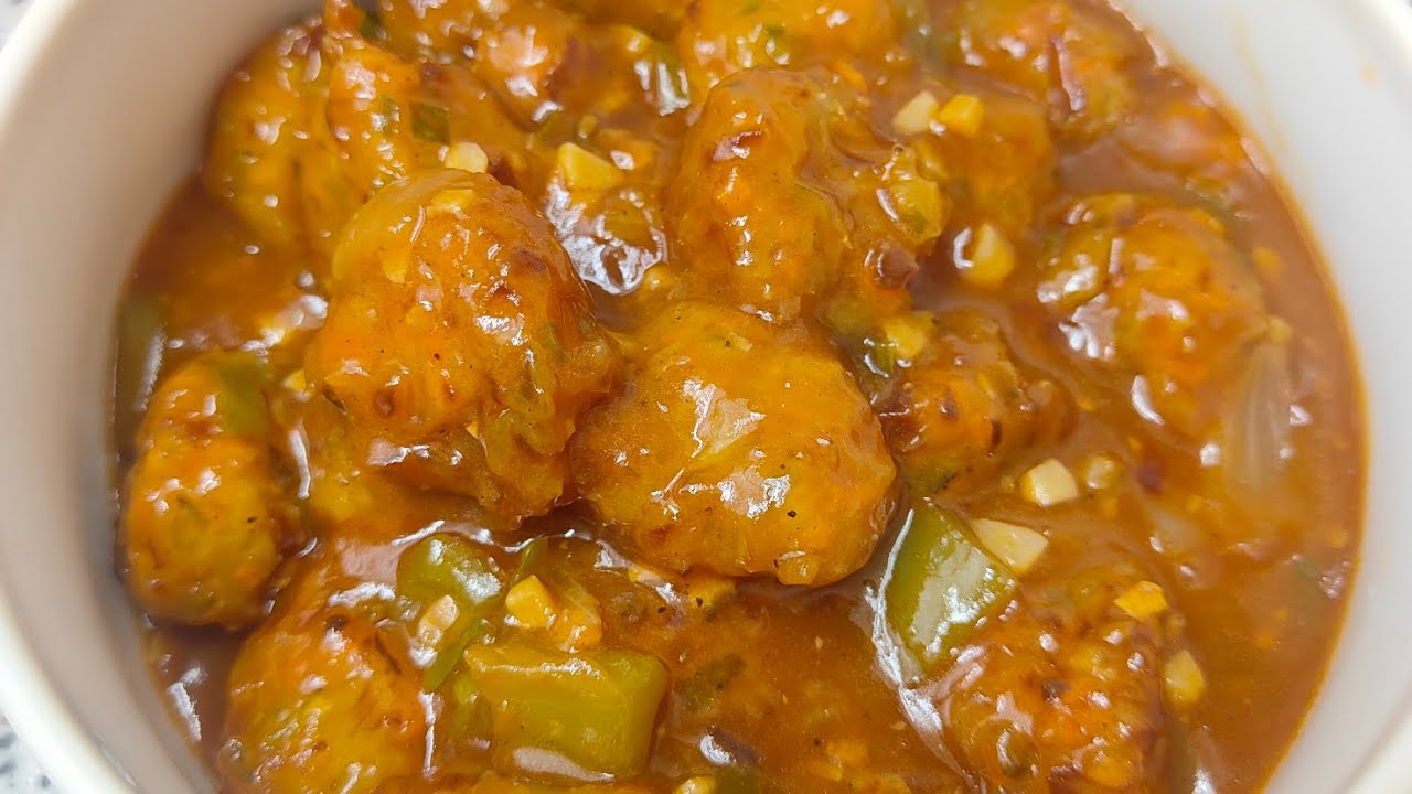 रेस्टोरेंट स्टाइल वेज मंचूरियन रेसिपी |Veg Manchurian with Gravy |소스 듬뿍 베지 만추리안 레시피