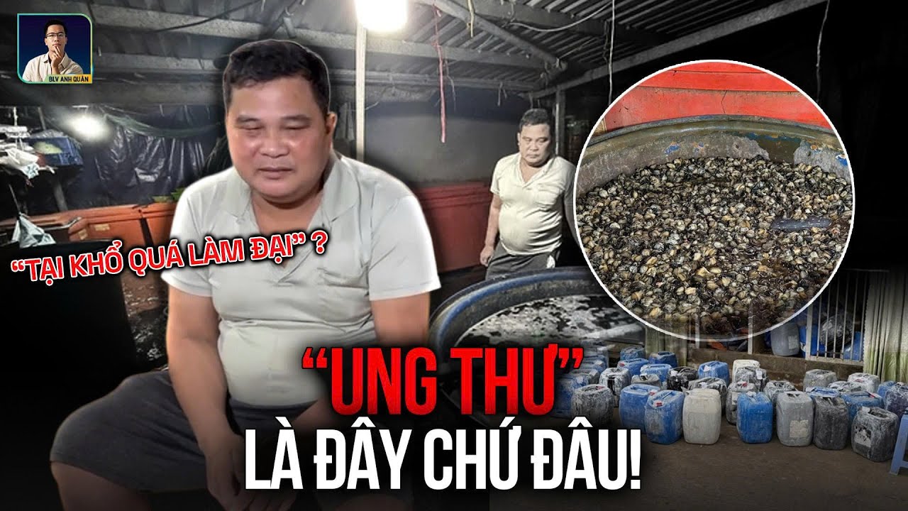 Lời Khai Rùng Mình Của Kẻ Ngâm 3.000 Tấn Ốc Vào 500 Tấn Hóa Chất: “Tại Khổ Quá Làm Đại”