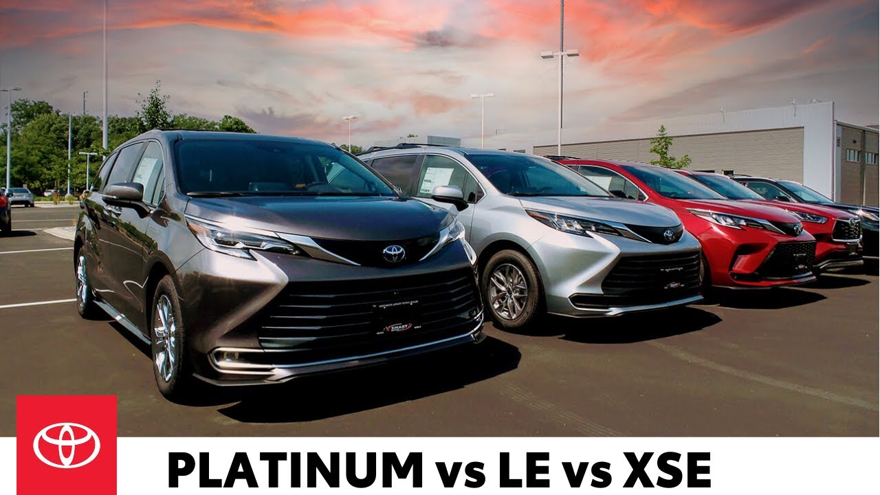 Compare 2022 Sienna LE vs XSE vs Platinum Exterior | Smart Toyota Madison