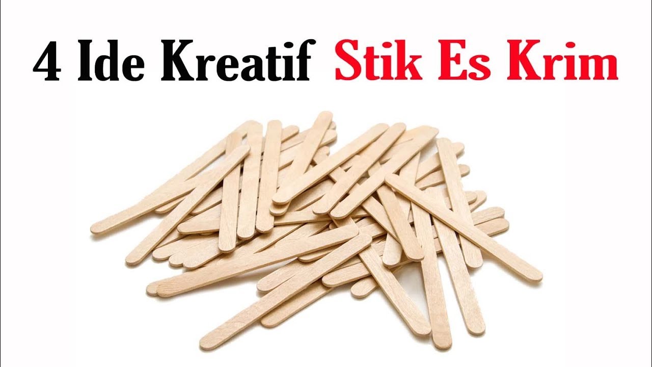 4 Ide Kreatif Stik Es Krim TERBAIK ! 4 DIY Popsicle stick craft compilation | Home decor