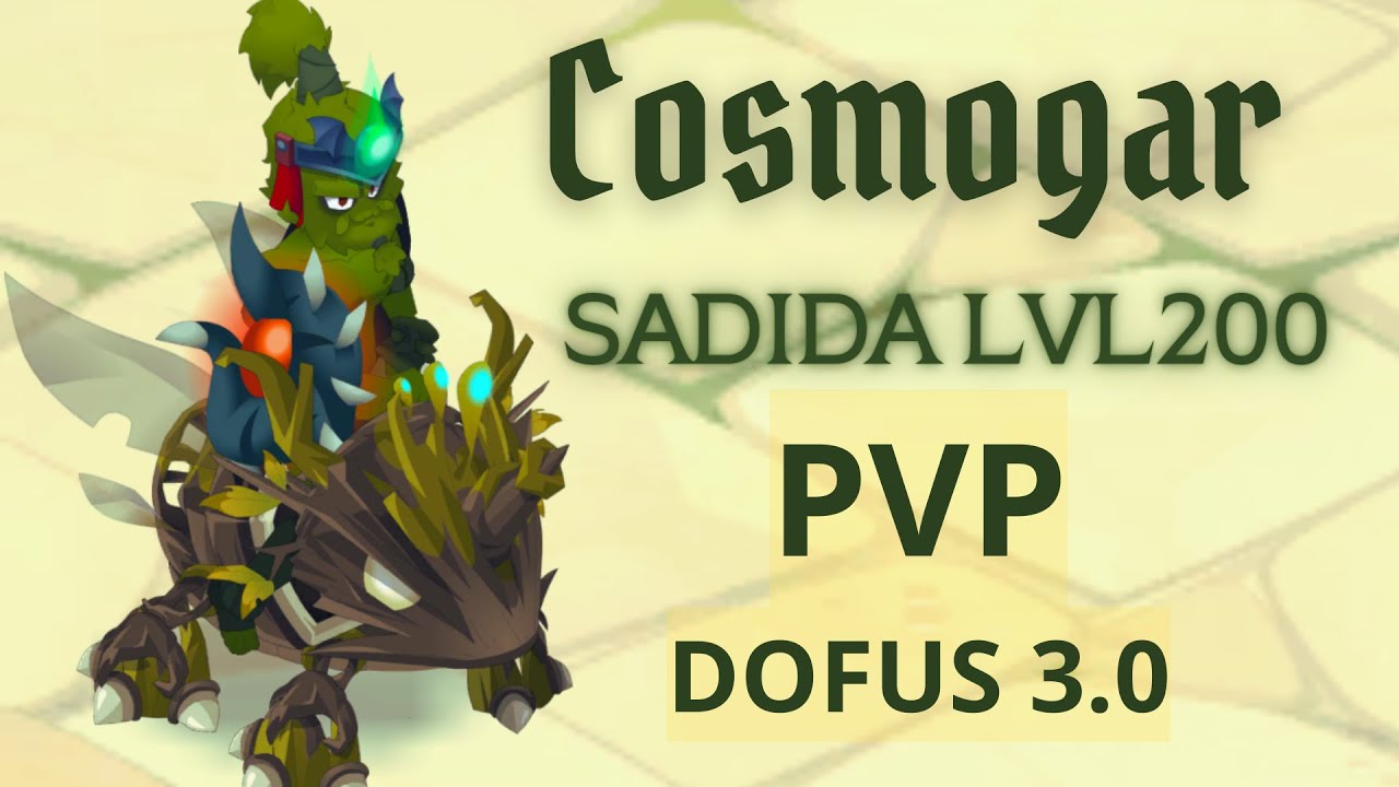 CosmoGar SADIDA FUERZA LVL 200 VS OCRA dofus 3.0