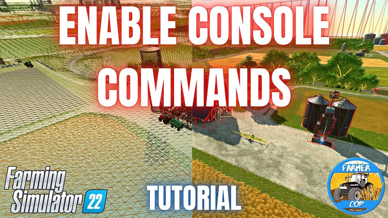 HOW TO ENABLE CONSOLE COMMANDS - Farming Simulator 22