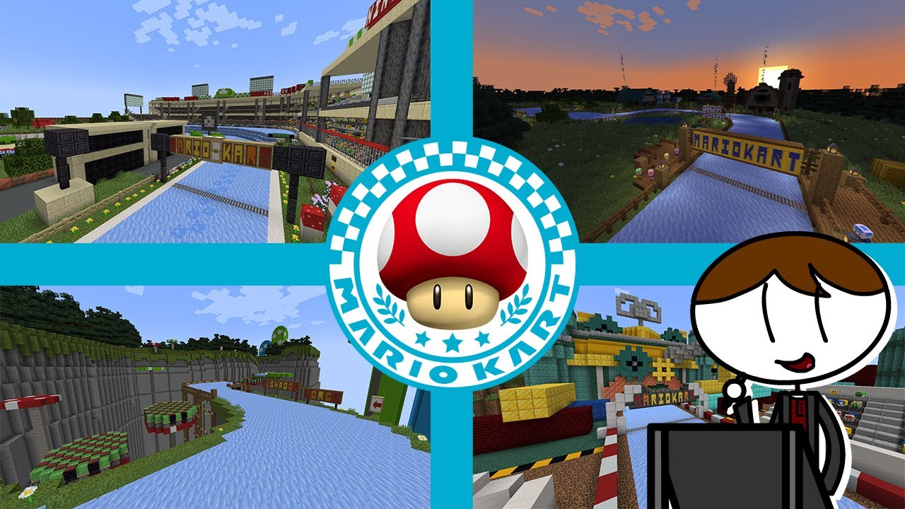 Rebuilding Mario Kart Wii in Minecraft - Episode 1: The Mushroom Cup