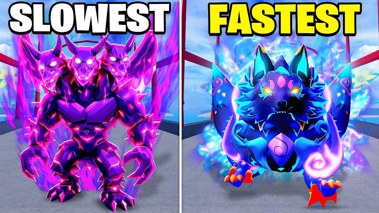 Slowest To Fastest Fruits in Blox Fruits Update 30