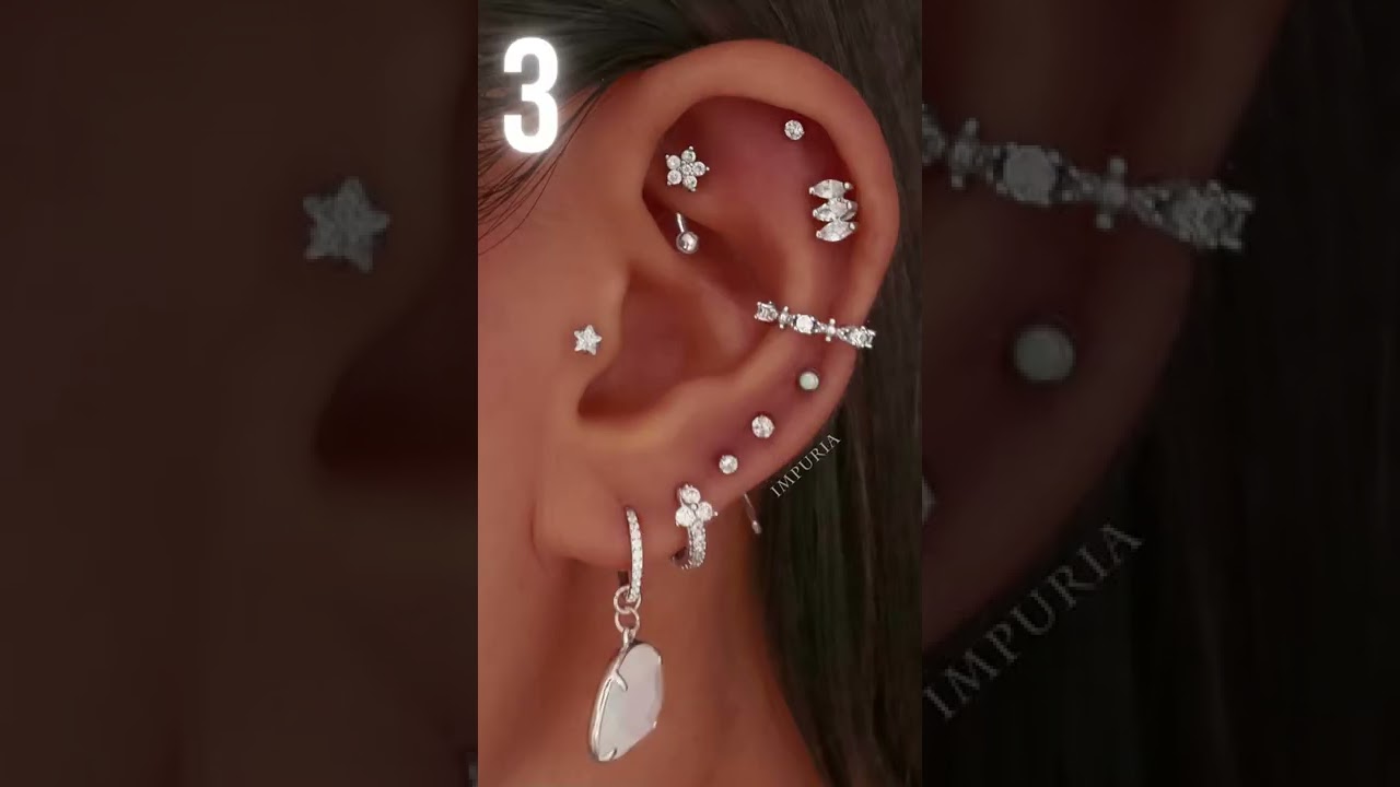 Different Ear Piercing Jewelry Ideas for Cartilage Helix Tragus Daith