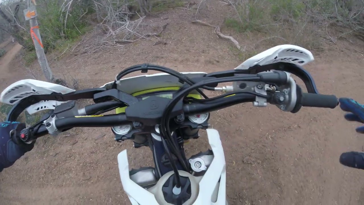 Exploring unmarked trails at zars ranch on the husky 300 