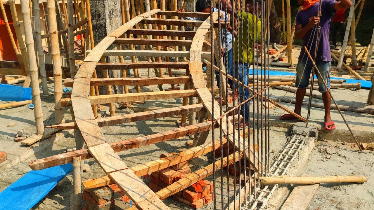 রাউন্ড সিঁড়ি কিভাবে বানাতে হয় 01780218840 Momin construction