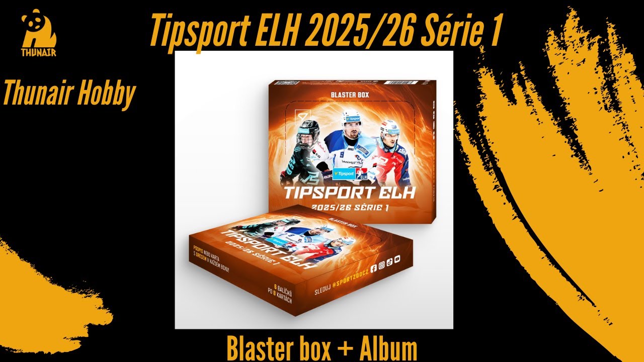 🔥 SportZoo Tipsport ELH 2025/26 Série 1 | Blaster Box + Startovací sada 🏒