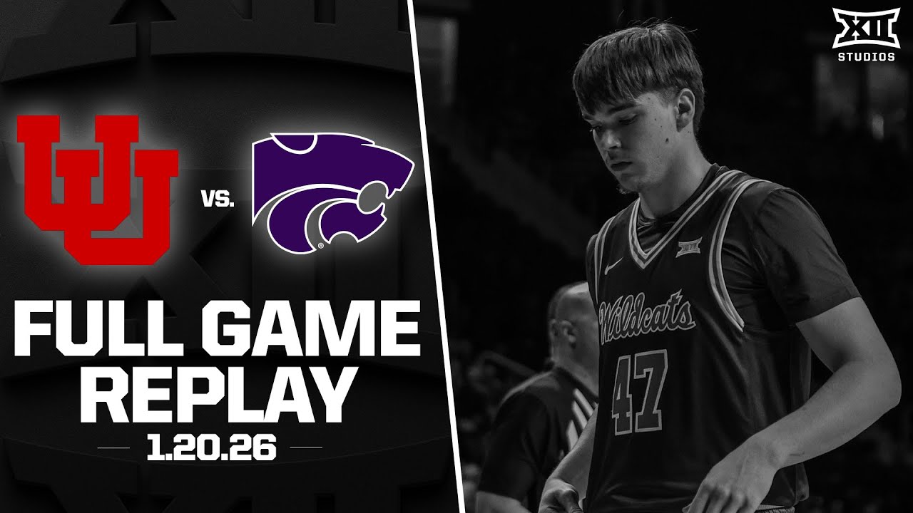 Utah vs. Kansas State Full Game Replay (1.20.26) | 2025-26 Big 12 Men's Basketball