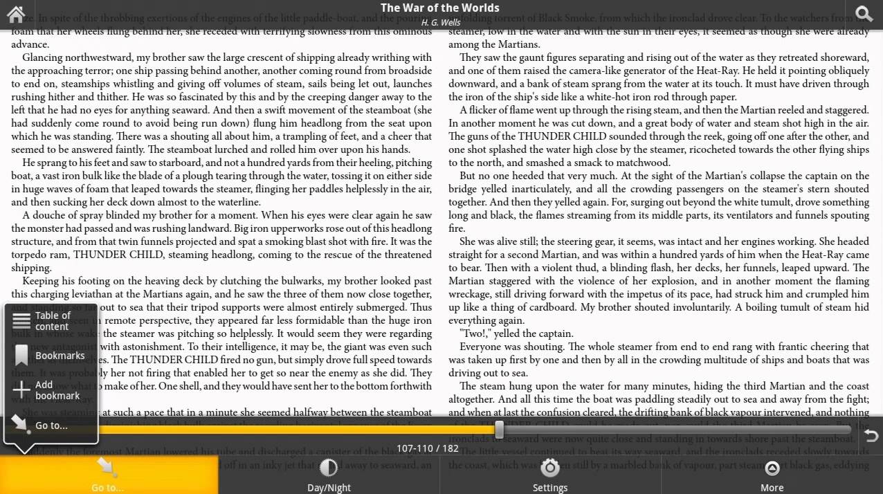 Aldiko Book Reader for Android Tablet