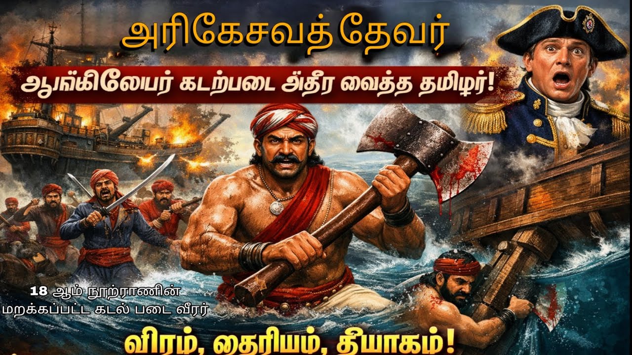 நடுக்கடலில் ஆங்கிலேய கப்பலைத் தகர்த்த ஒற்றைத் தமிழன்! ⚓⚔️ | அரிகேசவத் தேவர் வரலாறு! | வீரத்தடம்