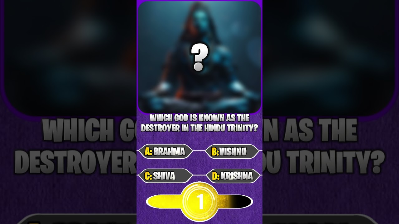 Hindu Heritage Quiz! 7 Which GOD is known as the destroyer in the Hindu Trinity?