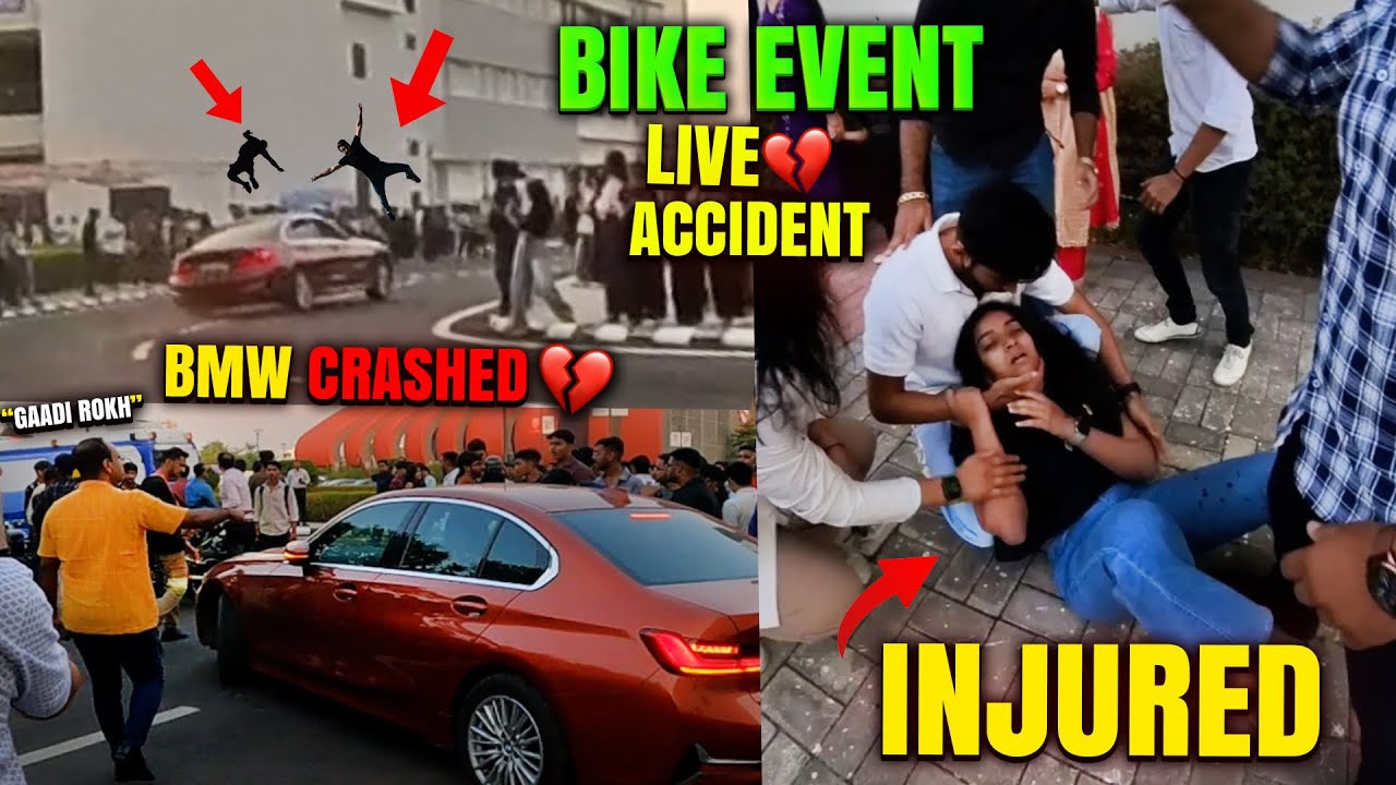 Live Accident 😱 | BMW Drift hits a Girl 💔| College Event went wrong |