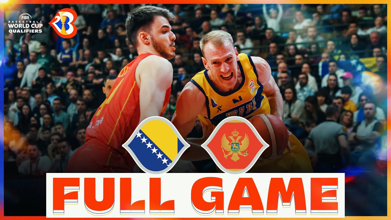 Bosnia and Herzegovina v Montenegro | Basketball Full Game - #FIBAWC 2023 Qualifiers