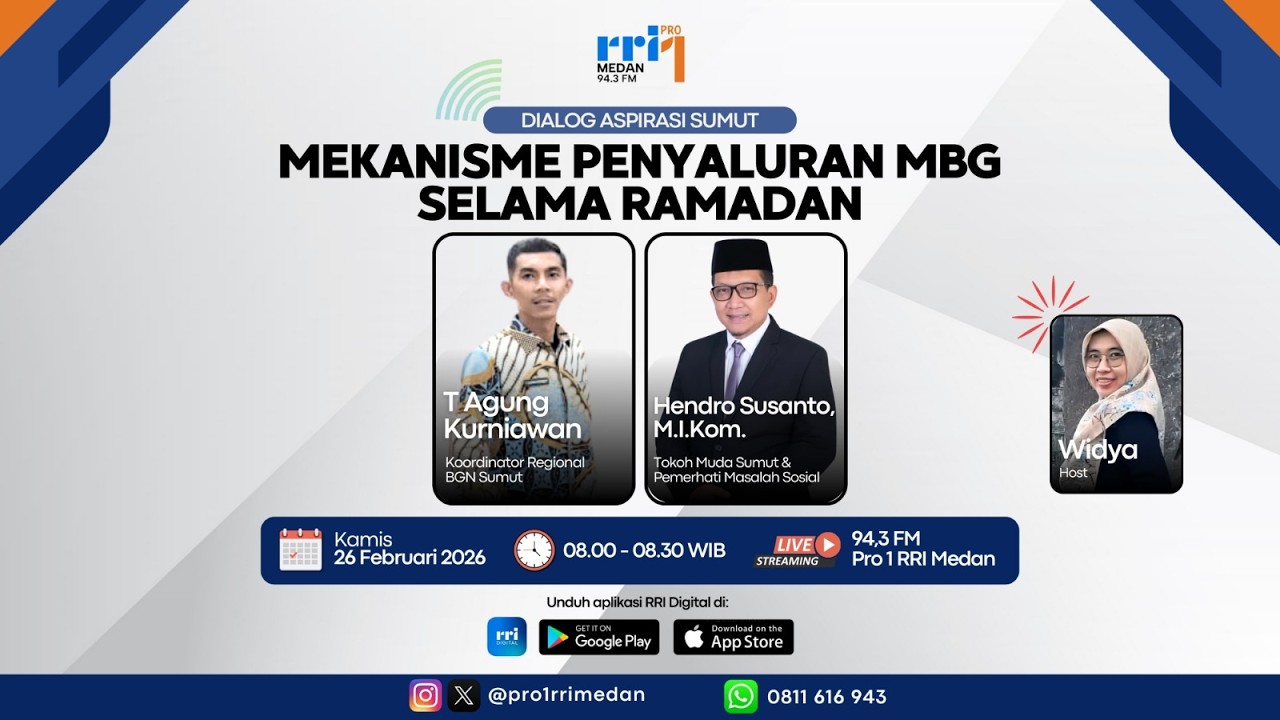 DIALOG ASPIRASI SUMUT : MEKANISME PENYALURAN MBG SELAMA RAMADAN