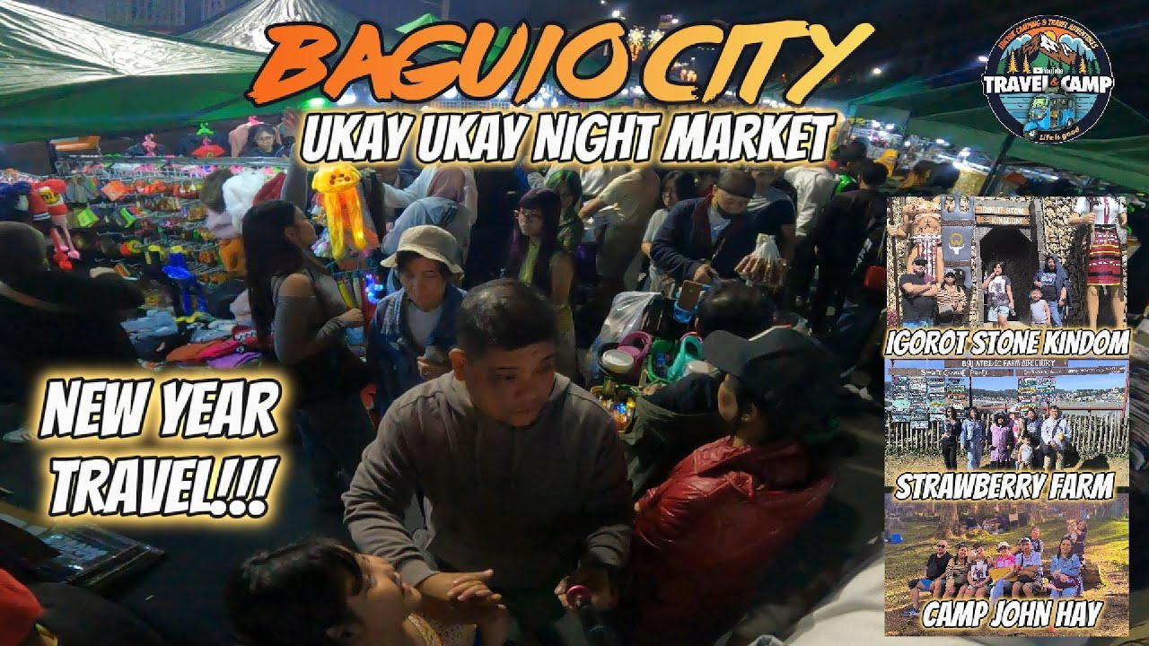 New year travel | Baguio city | Igorot stone kindom | Strawberry farm | Camp john hay | Night market