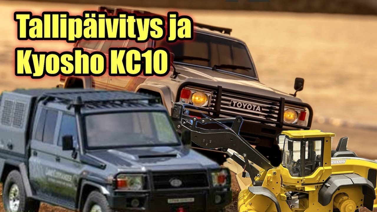 Tallipäivitys - Tammikuu 2026 RC työkone ja uudet Kyosho KC10 ja RGT Land Commander