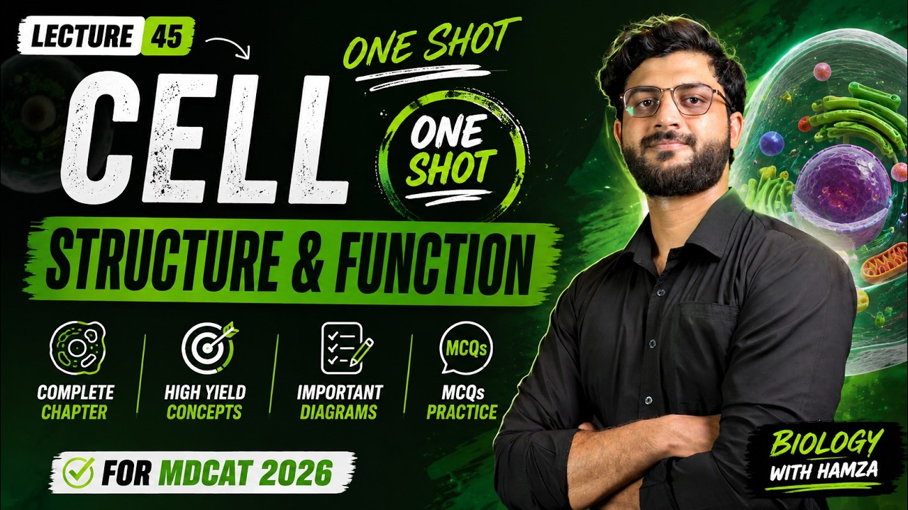 MDCAT 2026 - Lec 40 The Cell - One Shot #mdcat #education #biology
