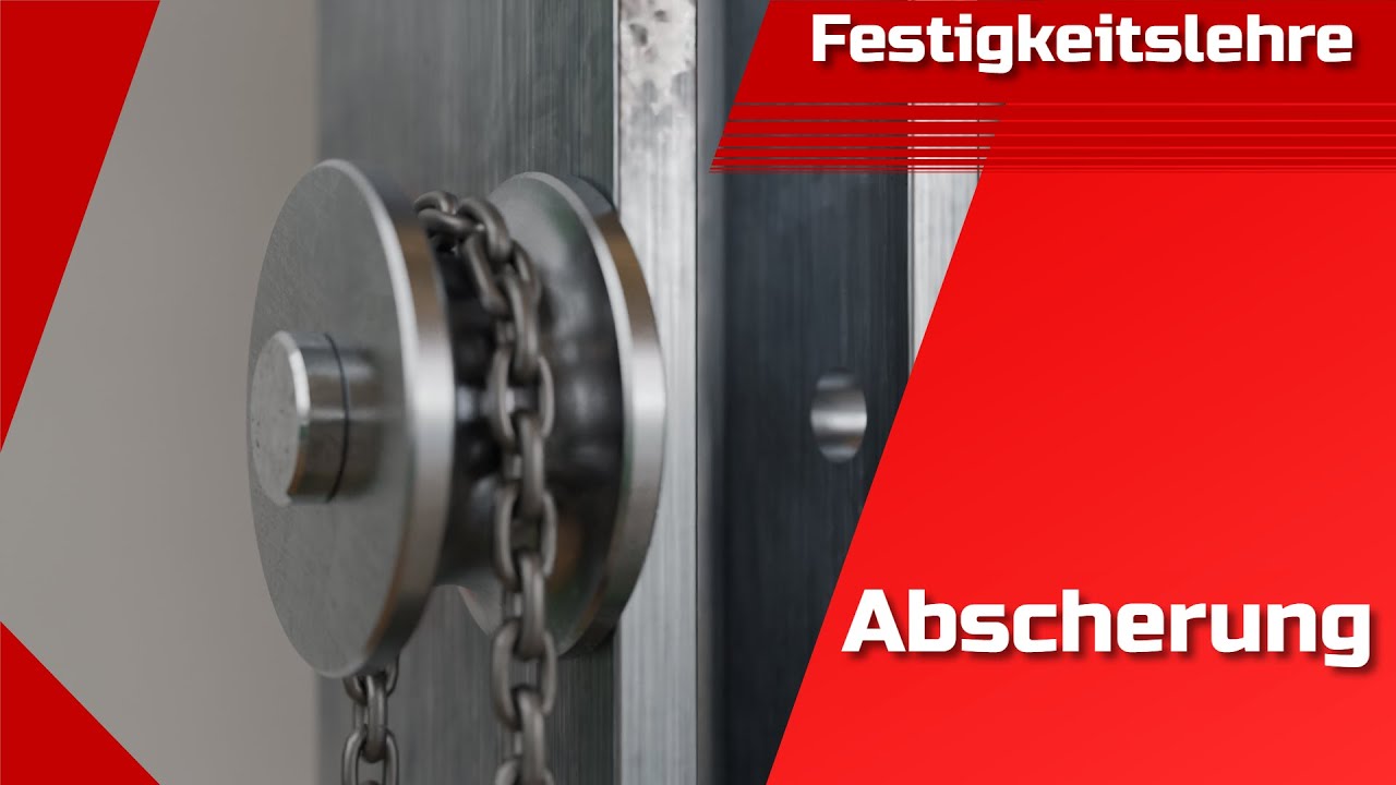 Dimensionierung von Bauteilen bei Beanspruchung auf Abscherung