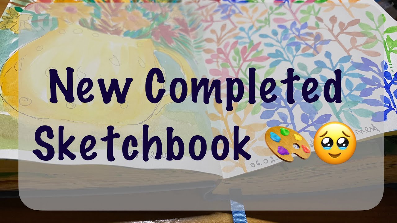 📚Another Completed Sketchbook 📚Sketchbook Flip through