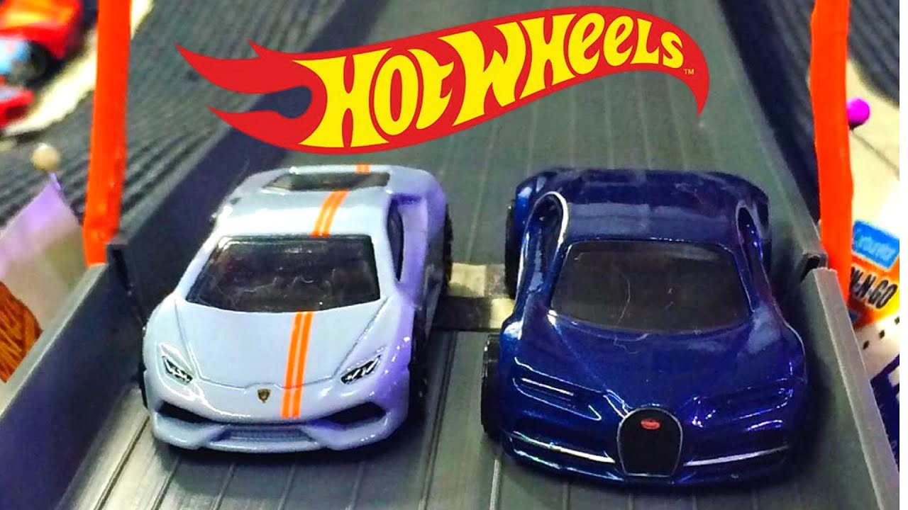 🚦 Mini Corrida de carrinhos Hot Wheels Pista com curva 🏁 Diecast Racing! !#49 🏁