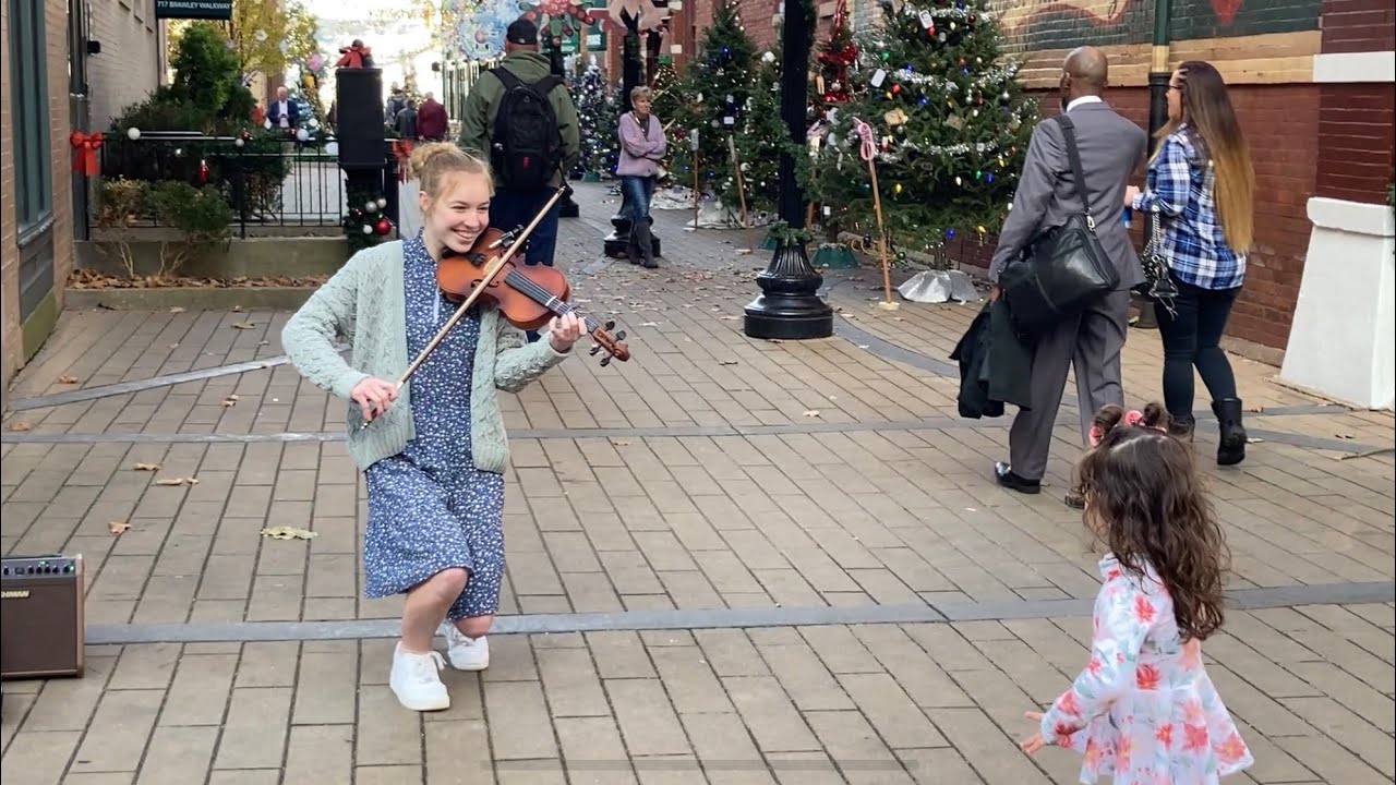 LITTLE GIRL DANCES TO MY SONG - Stand By Me - Ben E. King - Street Performance