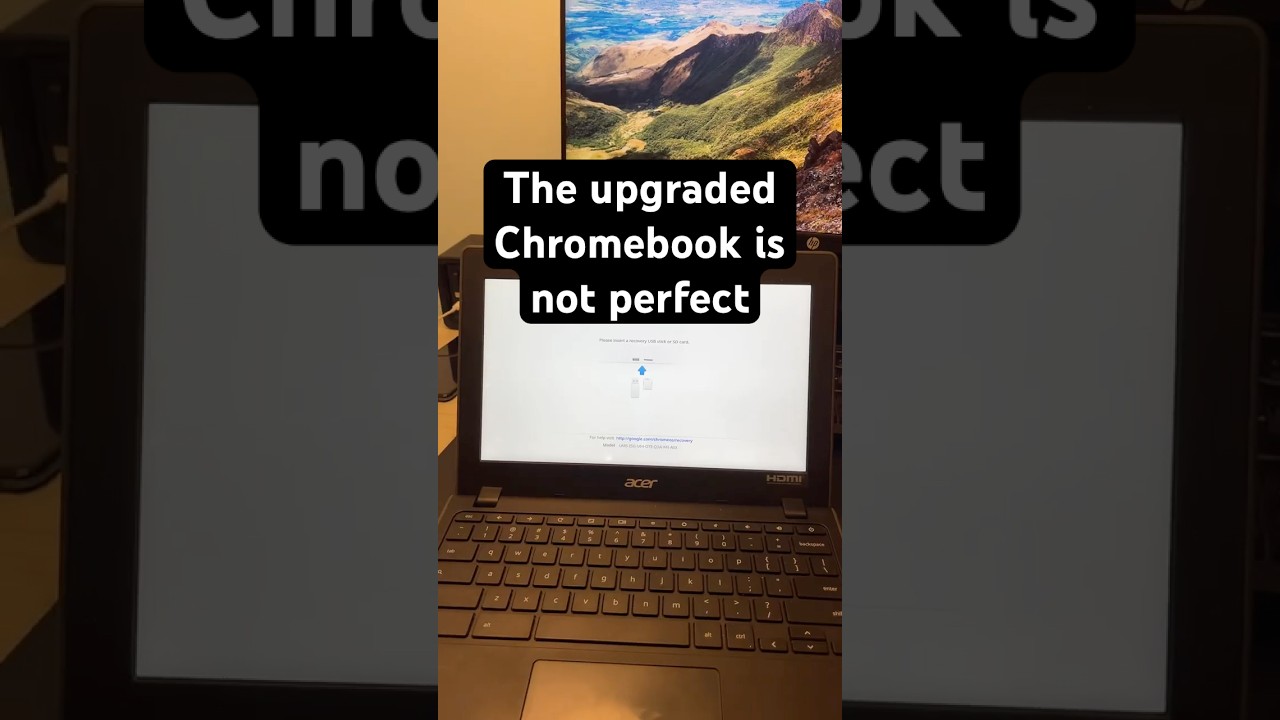 Upgrading a Chromebook has its issues #tech #pc #techtok #chromebook #yaptech
