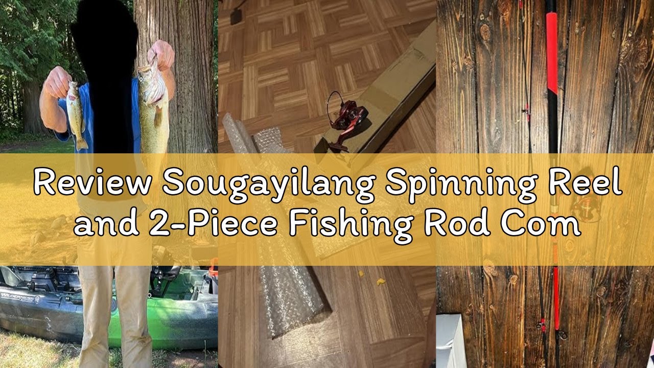 Review Sougayilang Spinning Reel and 2-Piece Fishing Rod Combo, Durable Graphite & Fiberglass Rod, S