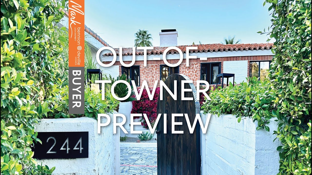 Out Of Towner Preview | 244 W Camino Buena Vista | Palm Springs Real Estate Mark Gutkowski