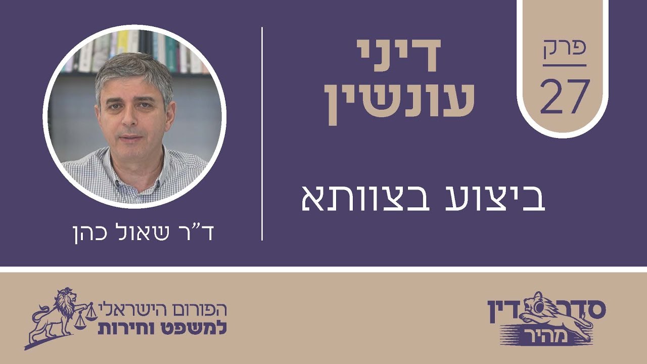 סדר דין מהיר - דיני עונשין - פרק 27 - ביצוע בצוותא // ד