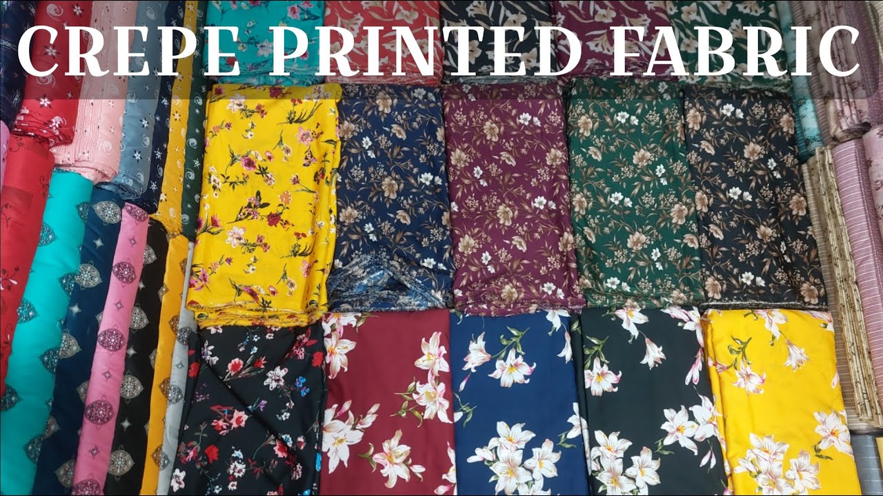 Crepe Printed Fabric - Best Quality With Latest Designs #fabric #crepe #new #cloth indiasilkmills