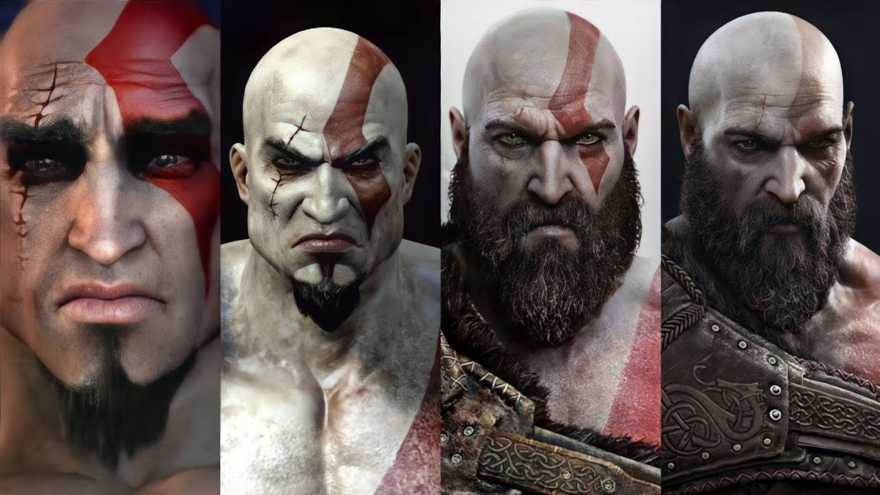 Evolution of KRATOS in God of War Games 2005-2023