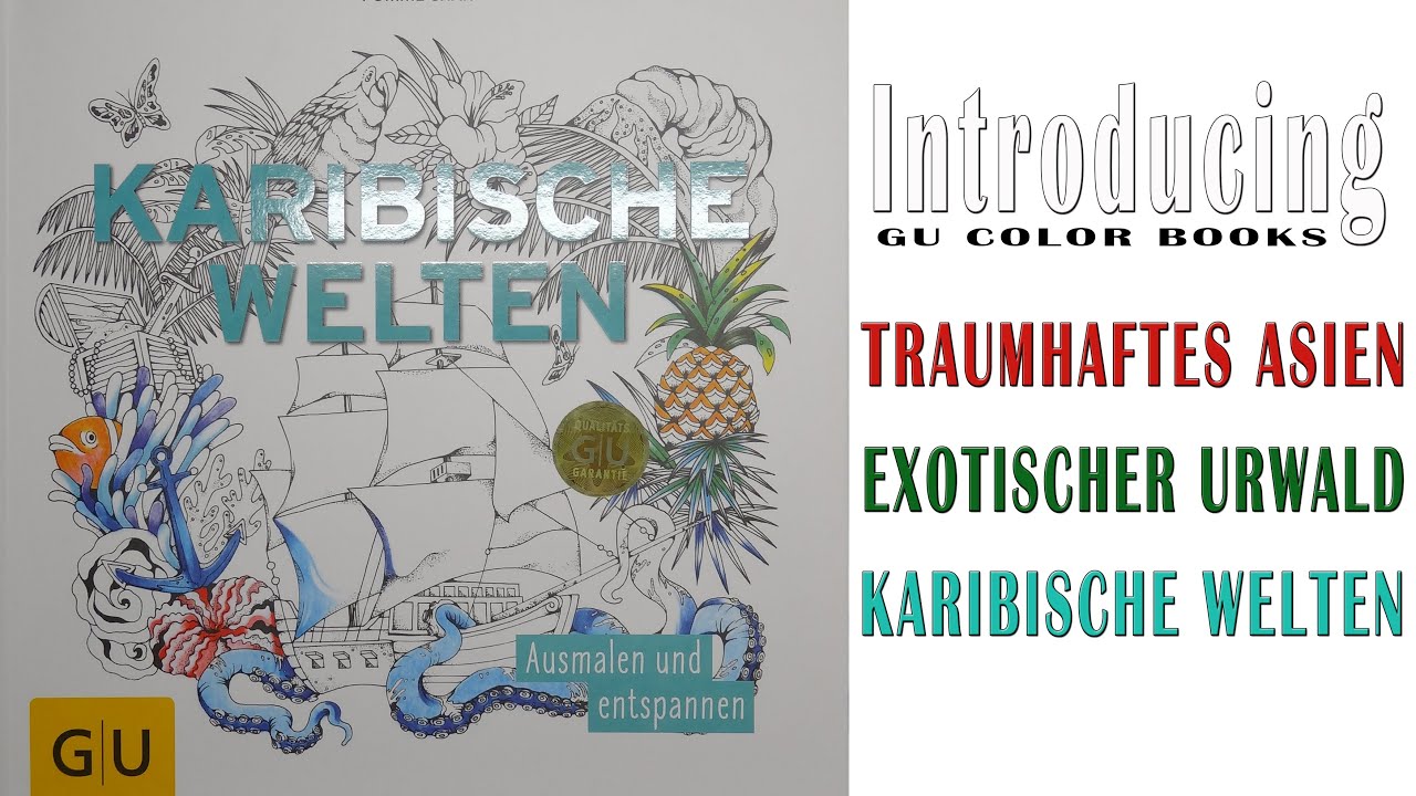 GU COLORING BOOKS KARIBISCHE WELTEN TRAUMHAFTES ASIEN EXOTISCHER URWALD