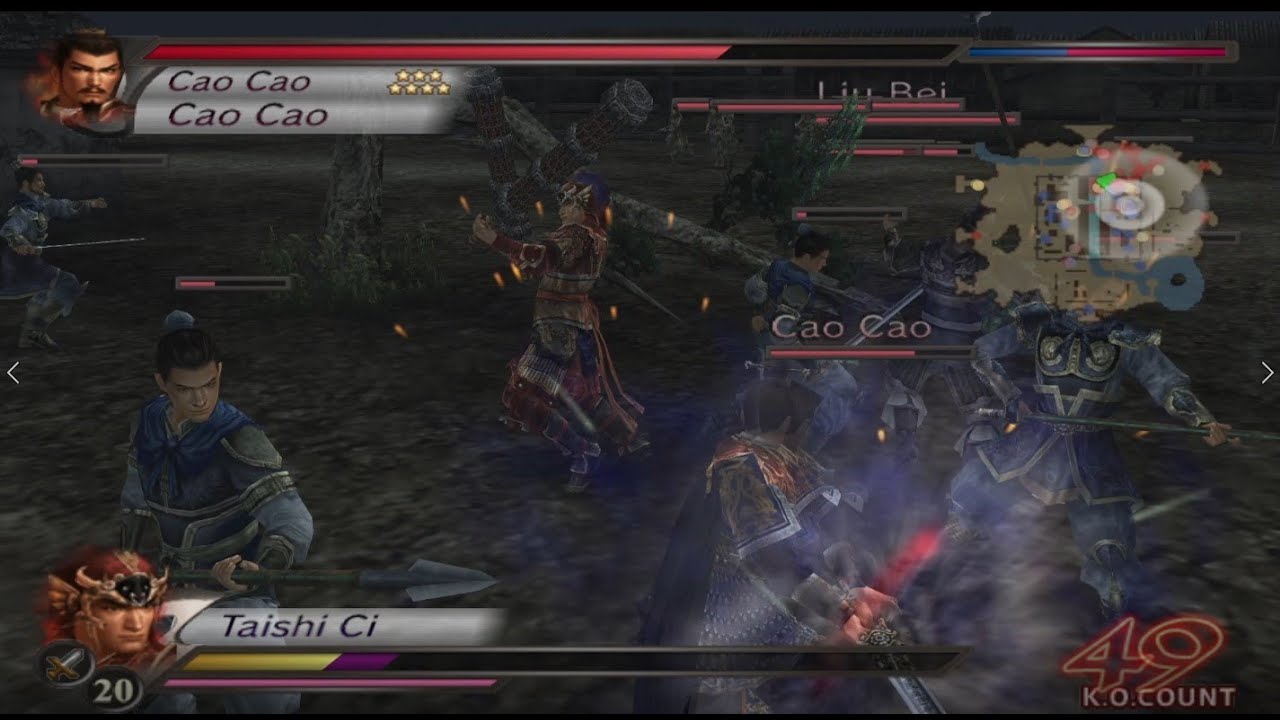 Dynasty warriors 4 | Battle of Xia Pi | Taishi Ci gameplay . I can't win