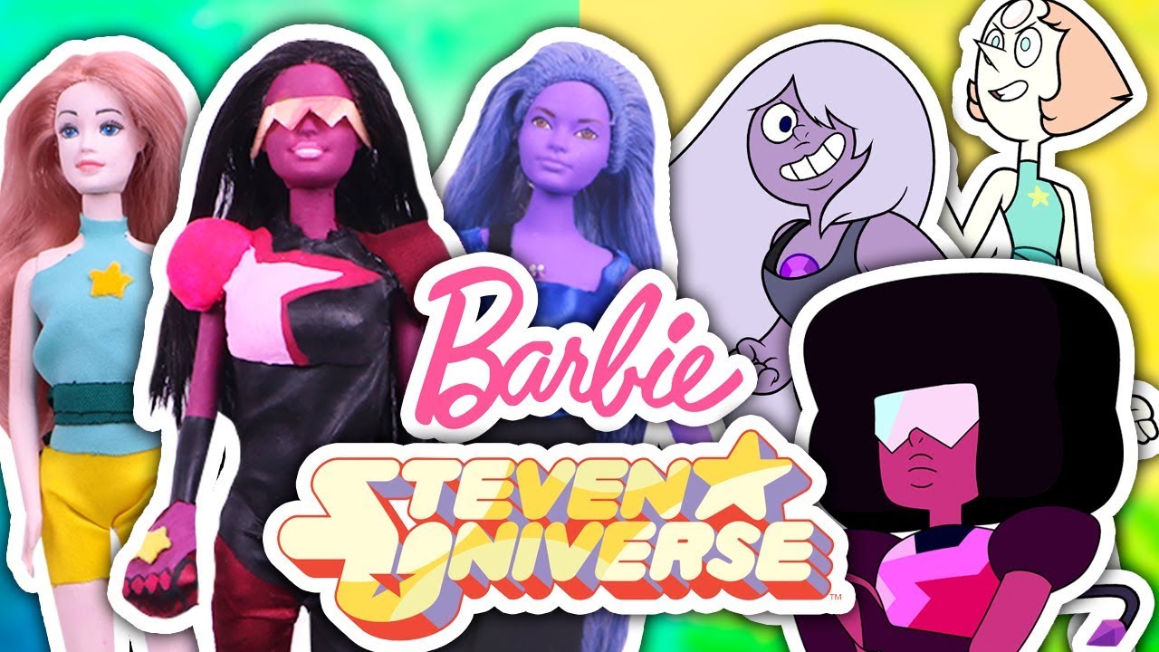 STEVEN UNIVERSE 🌟Crystal Gems: GARNET| AMETHYST | PEARL turned into Barbie! Toy Transformations