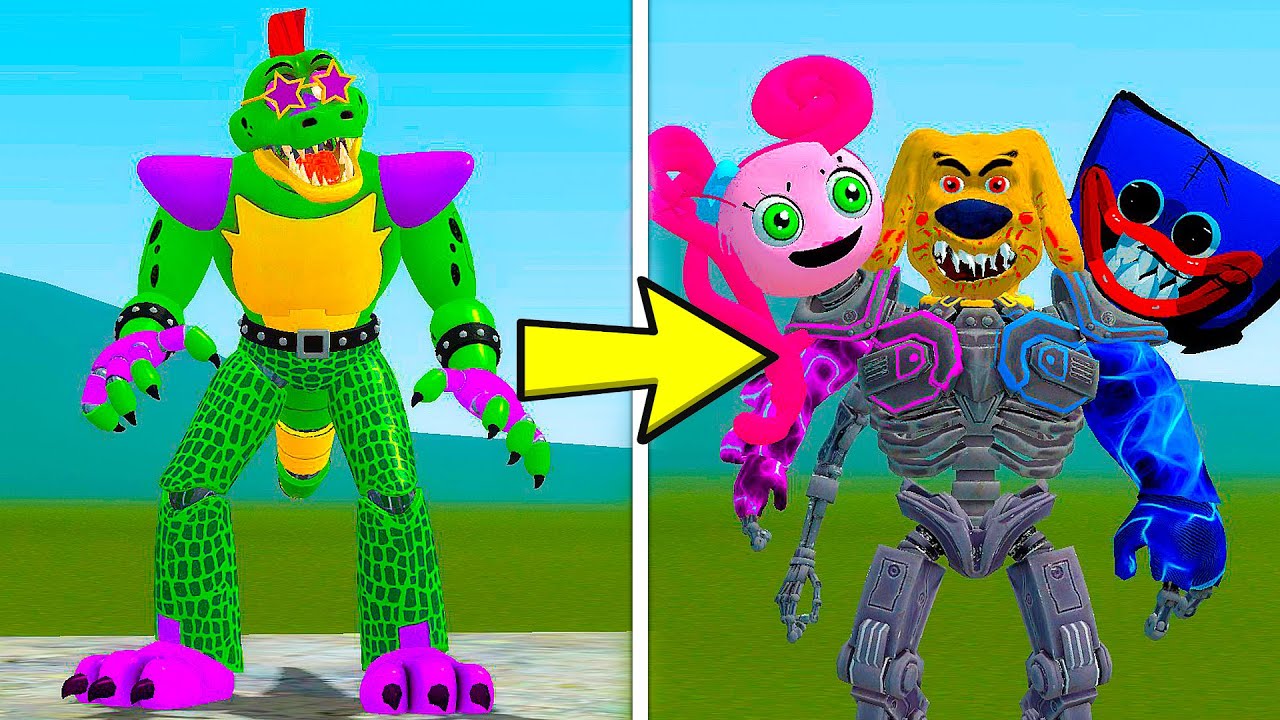 😱GIANT MONSTER vs ANGRY FNAF SB MONTGOMERY | gmod realism