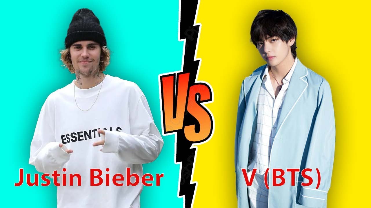 Justin Bieber Vs V (BTS) Transformation ★ Who Do You Like More?