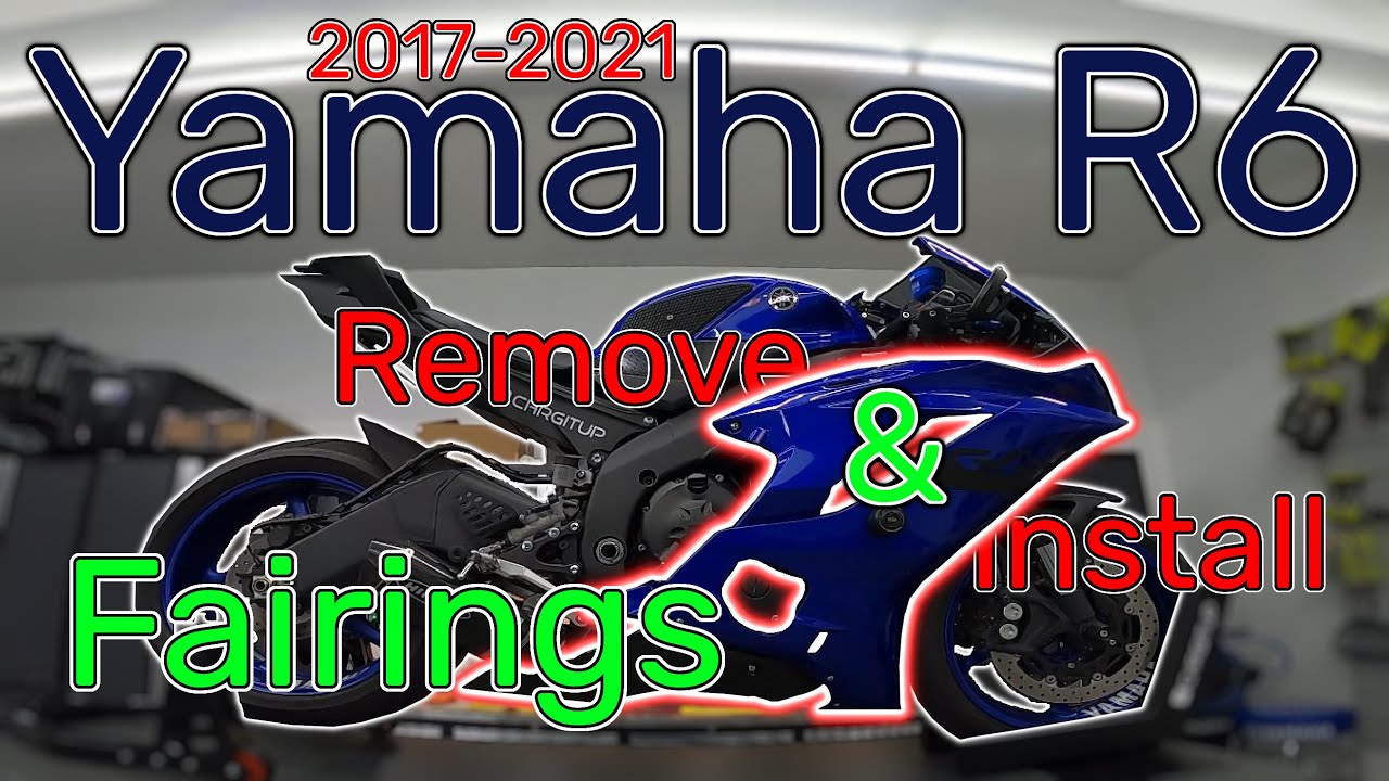Yamaha R6 2017–2021 годов — снятие и установка обтекателей (как это сделать)