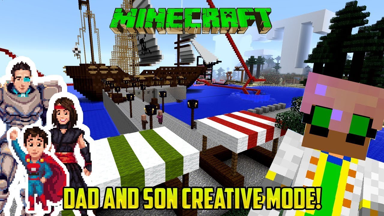 Minecraft: ПАПА И СЫН ИГРАЮТ В ТВОРЧЕСТВО! IGT LAND