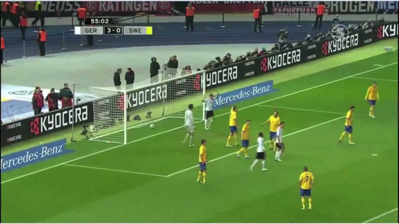 Germany - Sweden 4-4 by Swedish Supporters in Berlin (with Highlights HD)