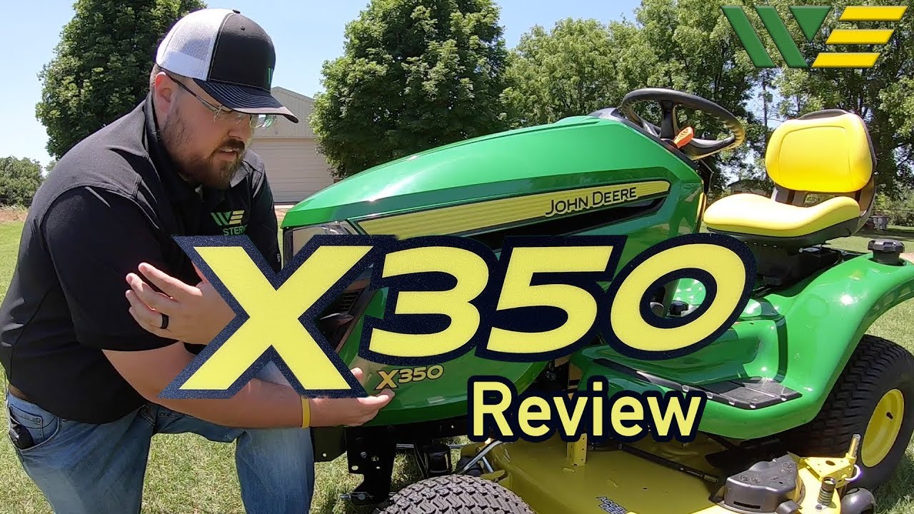 Обзор и осмотр газонокосилки-трактора John Deere X350 2019 года
