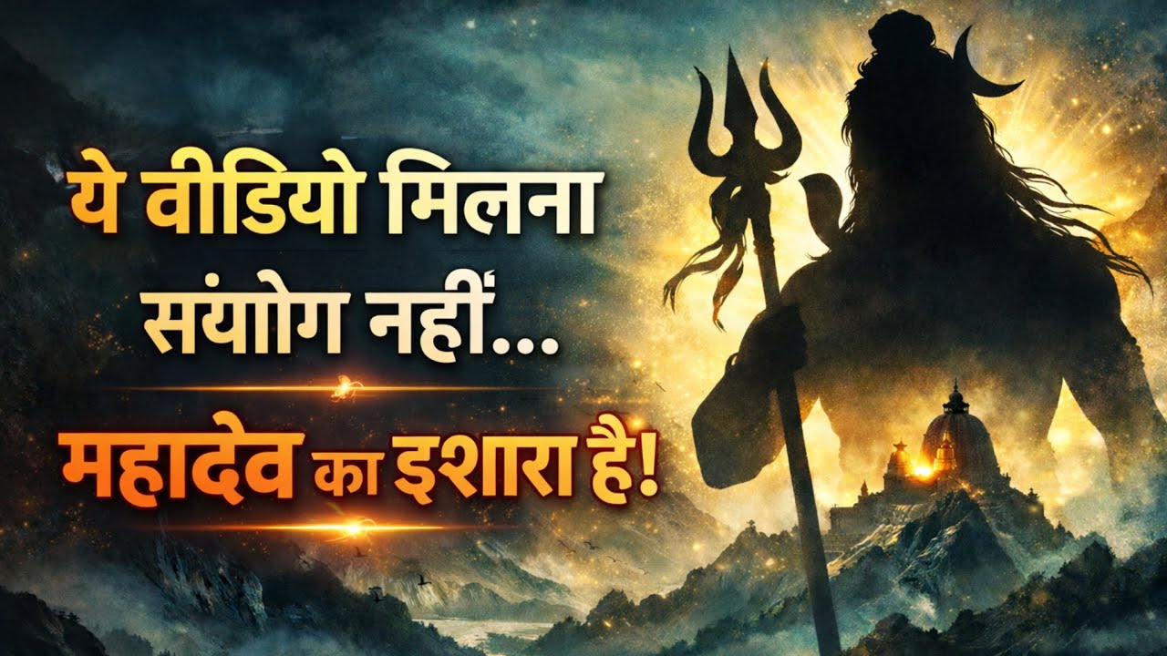 अगर यह वीडियो आपको मिला है तो यह संयोग नहीं | महादेव का संकेत|| Universe Message 