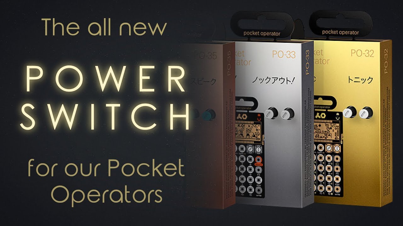 Teenage Engineering PO-1 - the new Power Switch for our Pocket Operators!