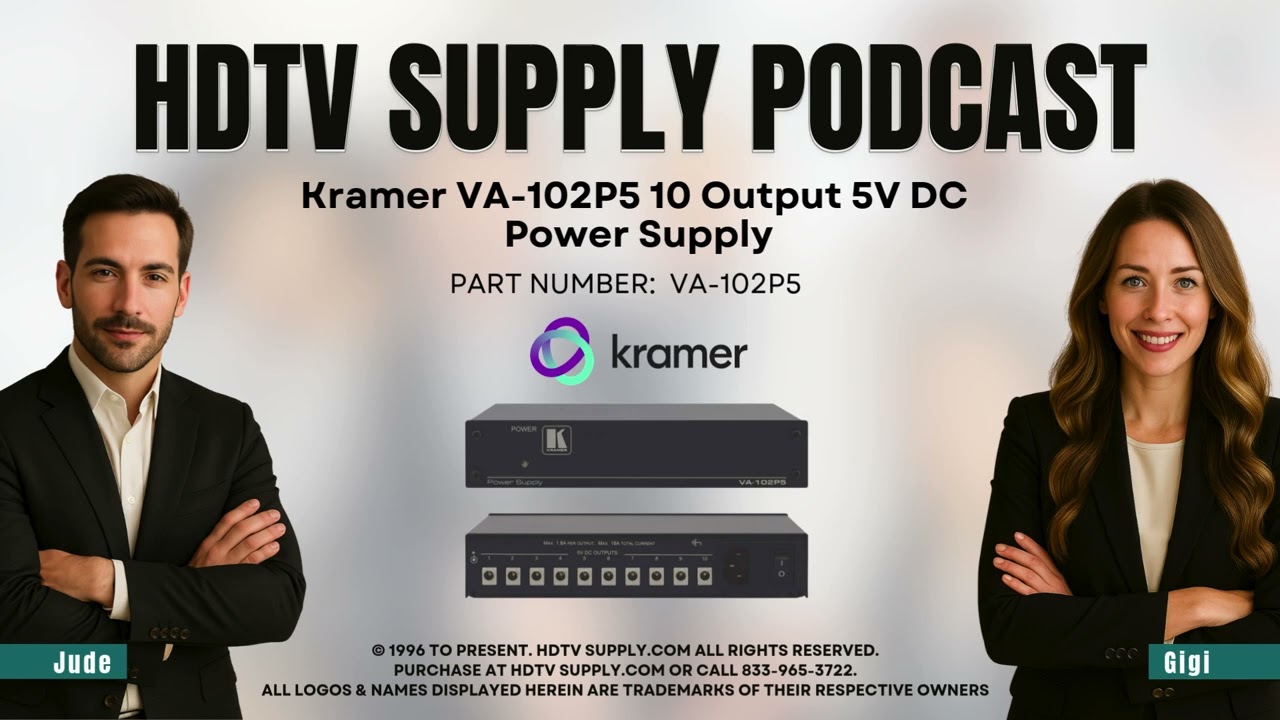 Kramer VA-102P5 10 Output 5V DC Power Supply